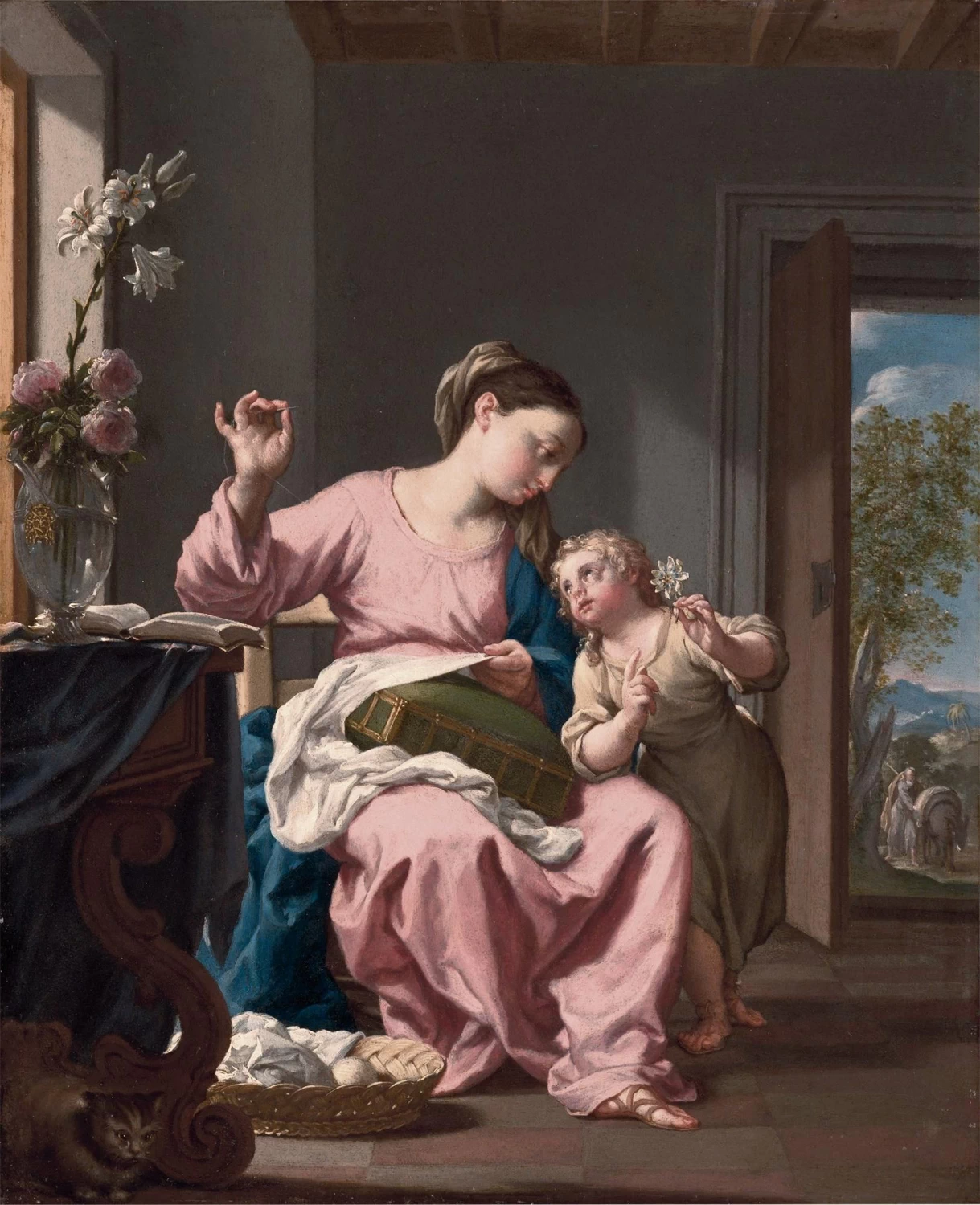 La Madonna che cuce con Cristo Bambino - Galleria Corsini, Roma